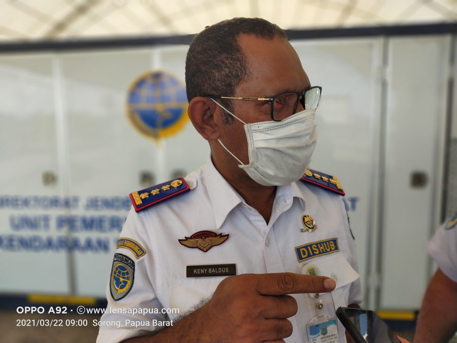 Kepala Dinas Perhubungan Kabupaten Sorong, Keny Baldus. Dok/red