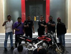 Tim Opsnal Satreskrim Polres Sorong Aimas Berhasil Amankan Terduga Pelaku Pencurian Sepeda Motor Kawasaki Ninja