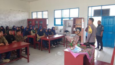 Cegah Penyalahgunaan Narkotika, Satresnarkoba Polres Sorong Aimas Gelar Sosialisasi Pada Siswa/i SMA Muhammadiyah