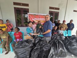 GPDI Imanuel Aimas Gelar Sosialisasi Kamtibmas dan Pembagian Sembako Jelang Nataru