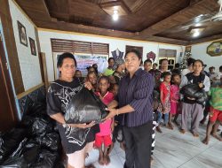 Yayasan Laga Vox Malamoi Salurkan Bantuan Sembako untuk Anak Panti dan Mama-Mama Papua di Sorong