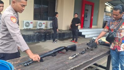 Operasi Pekat 1 Dofior 2026, Polres Sorong Sita Senjata Api, Ratusan Liter Miras Ilegal dan Ungkap Kasus Curanmor