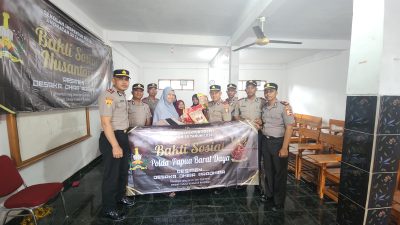 Siswa SIP Angkatan 55 Asal Polda Papua Barat Daya Gelar Bakti Sosial di Panti Asuhan Sukabumi