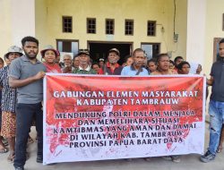 Tokoh Adat hingga Pemuda di Tambrauw Deklarasi Jaga Kamtibmas Bersama Polisi