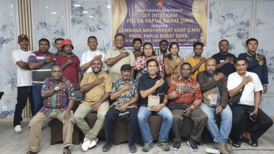 Ciptakan Situasi Yang Kondusif, Intelkam Polda PBD Jalin Kerjasama Dengan LMA Sorong Sekitarnya
