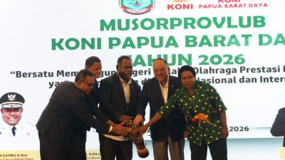 Kapolda Papua Barat Daya Hadiri Musorprovlub KONI, Penguatan Organisasi Jadi Sorotan