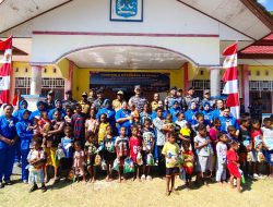 Hadir Bagi Warga Pesisir,  TNI AL Biak Salurkan Bantuan dan Layanan Kesehatan Gratis di Distrik Bondifuar 