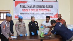 3,36 Gram Sabu Dimusnahkan Ditresnarkoba Polda PBD, Pengawasan Libatkan Propam dan Itwasda